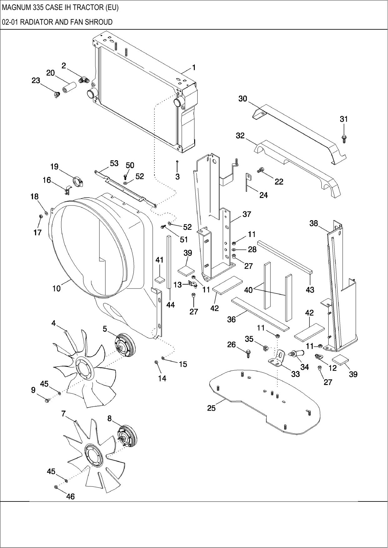 MAGNUM 335 CASE IH TRACTOR PARTS